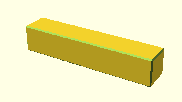 náhled modulu ecube z OpenSCAD knihovny bitbeam-lib